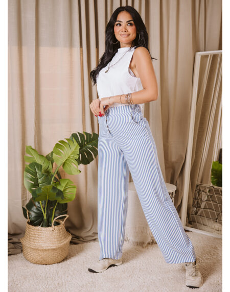 Striped Wide Leg Pants