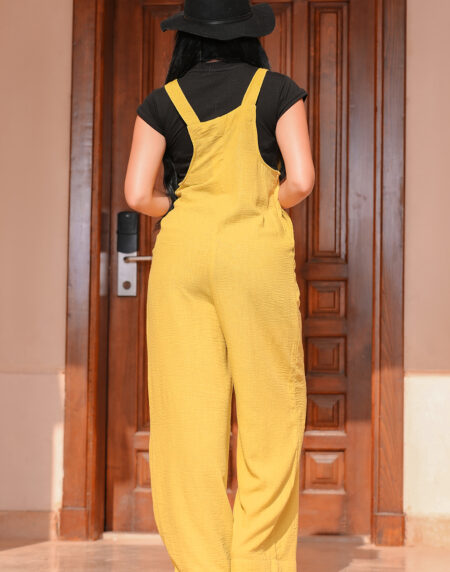 linen square neck jumpsuit - Image 12
