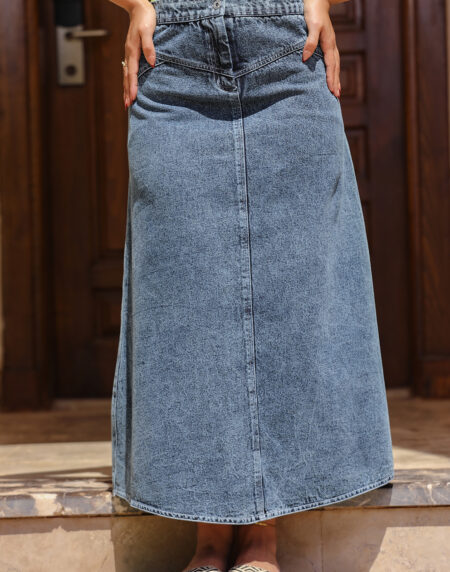 Maxi denim skirt