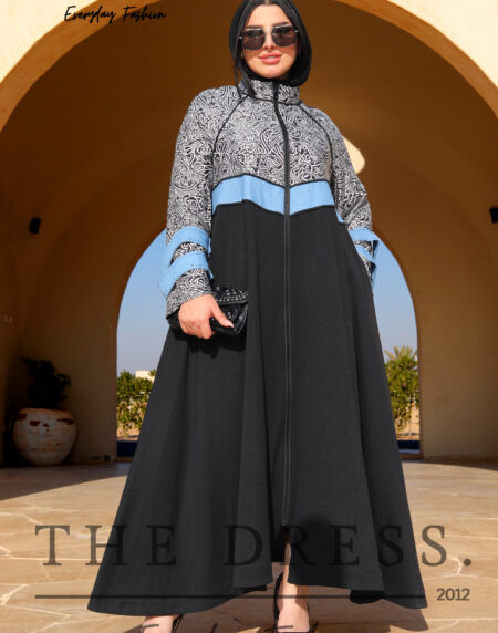 classic dress with vintage pattern